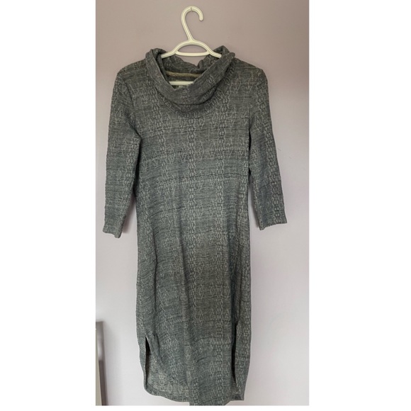 Anthropologie Saturday Sunday Blue Chemise Cowl Neck Sweater Dress - Picture 4 of 5